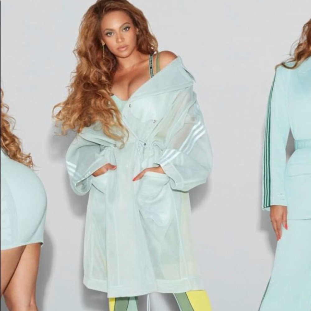 Ivy Park x Adidas Mint Green Mesh Coat